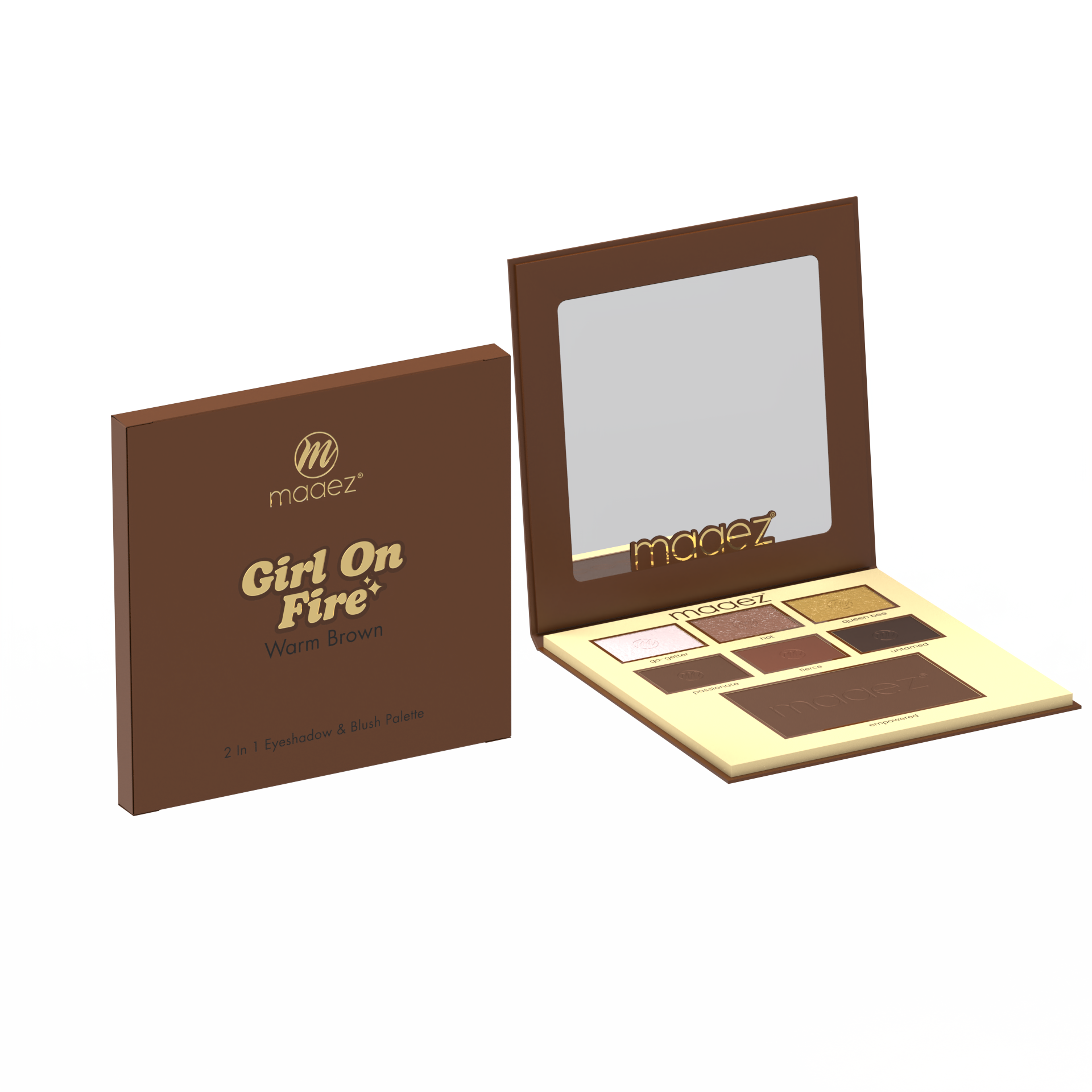 Maaez Palette - Palet Pembayang Mata dan Muka | Eyeshadow And Face Palette (Girl On Fire)